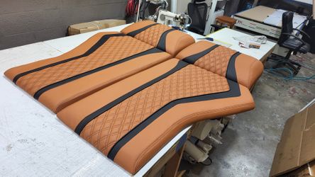 Yacht upholstery with modern design, we offer guarantee and quality, punctual delivery  
