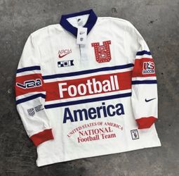 Nike USA x V.A.A. Long-Sleeve Rugby Top ‘White/Challenge Red’ IM3227-100 ✅