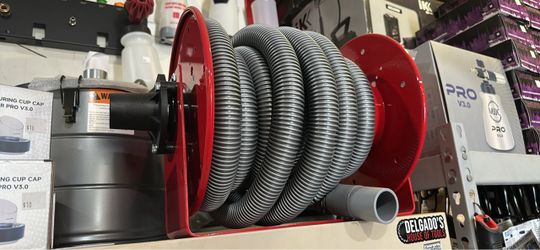 Vacumaid 30’ vacuum hose reel with hose $480 (financing available)