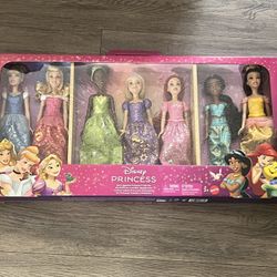 Disney Princess Story Sparkle 7 Toy Doll Set 