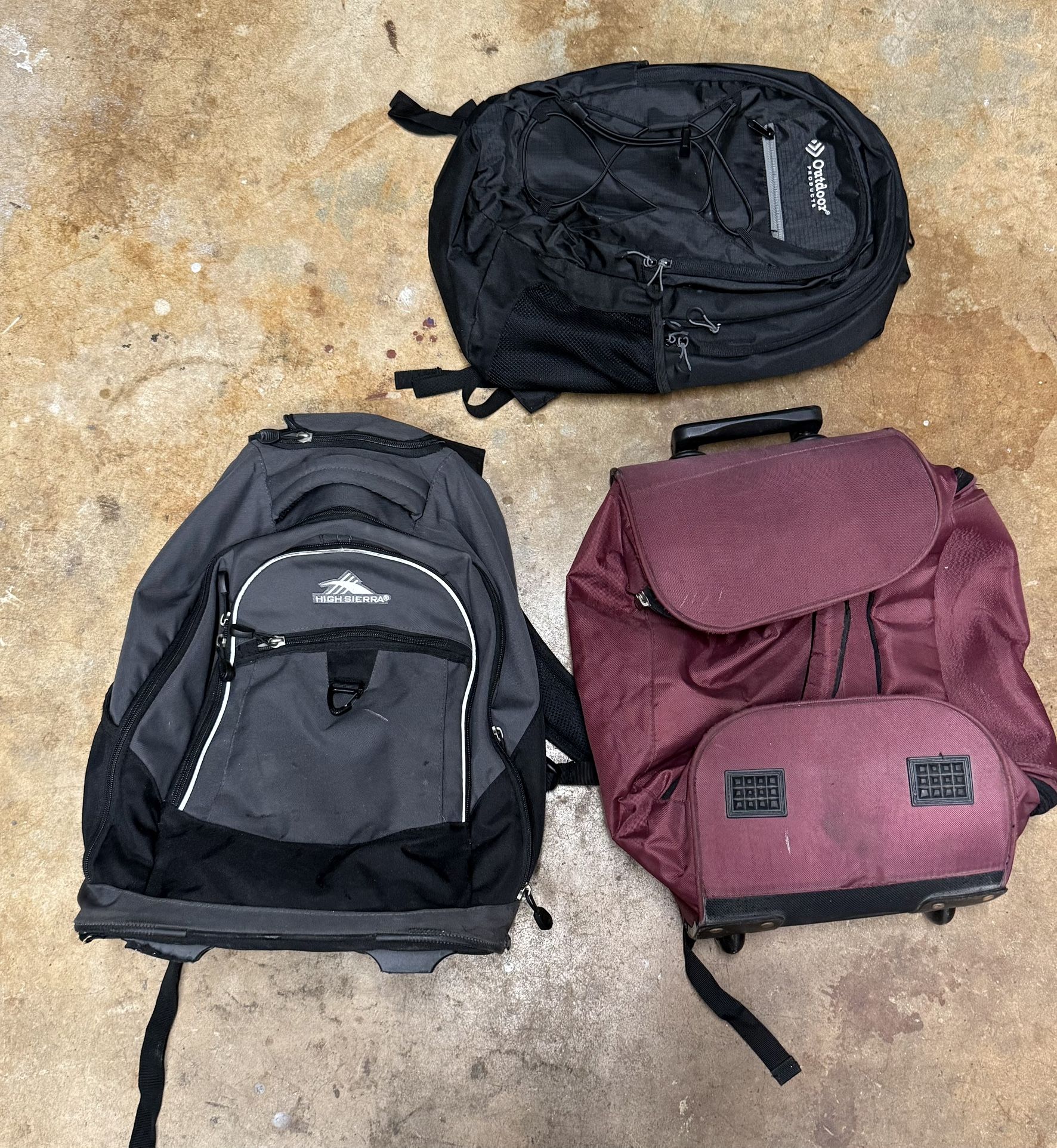 3 Small Travel Bags