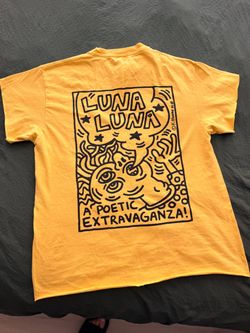 Keith Haring Luna Luna Graphic T-Shirt Yellow