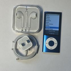 Apple iPod Nano 5th Gen 8GB Blue MP3 Player READ HT0111