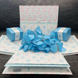 💙 Gender Reveal "Explosion Box" - IT'S A BOY! 💙