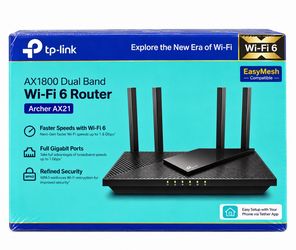NEW TP-Link Archer AX21 AX1800 WiFi 6 Router – Sealed