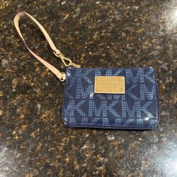 Michael Kors Blue Wristlet