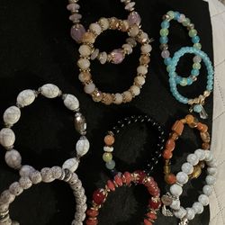 10 Beaded Bracelets 