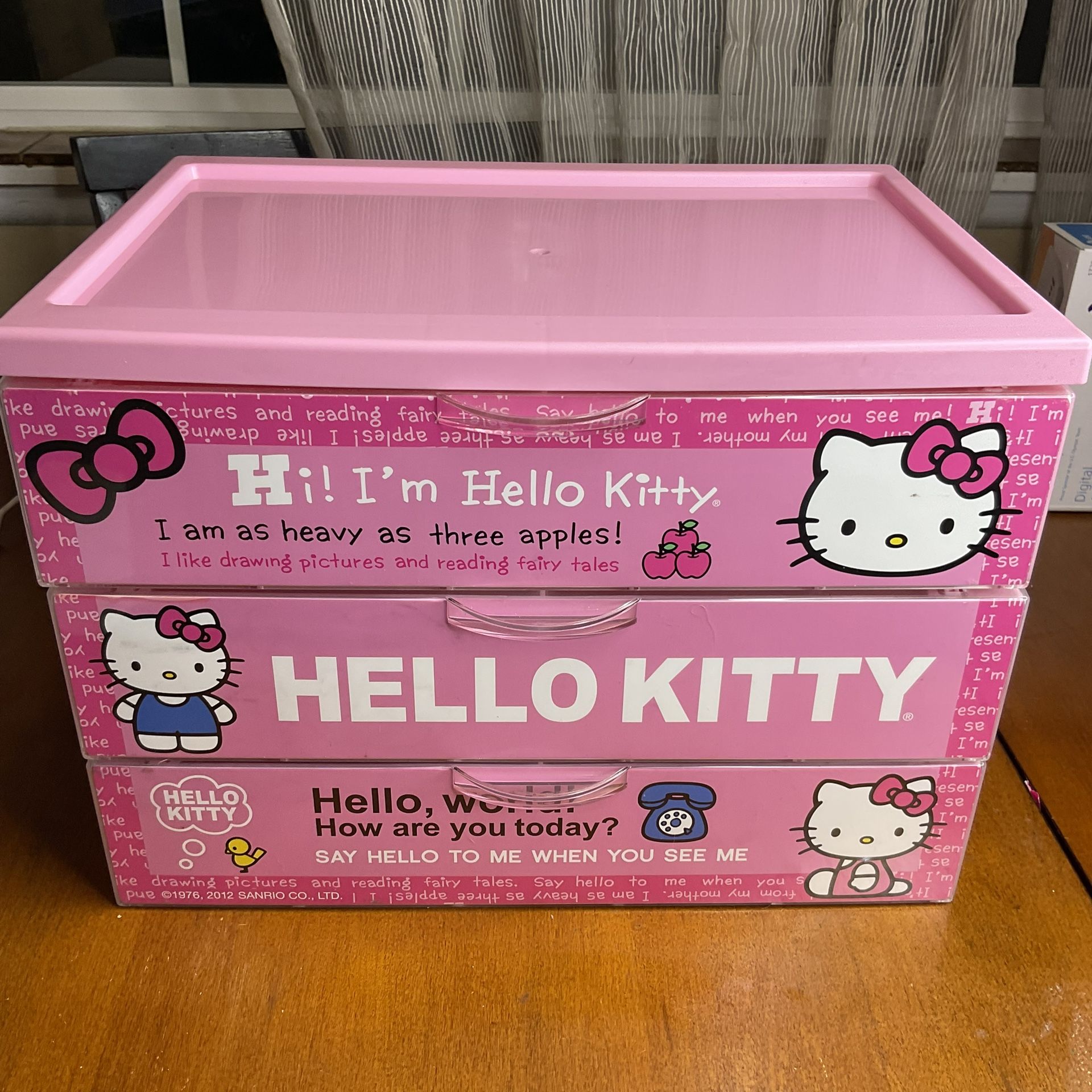 Hello Kitty 3 Drawer Organizer