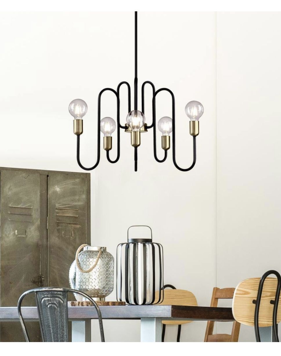 Spencer Modern Brass Chandelier 