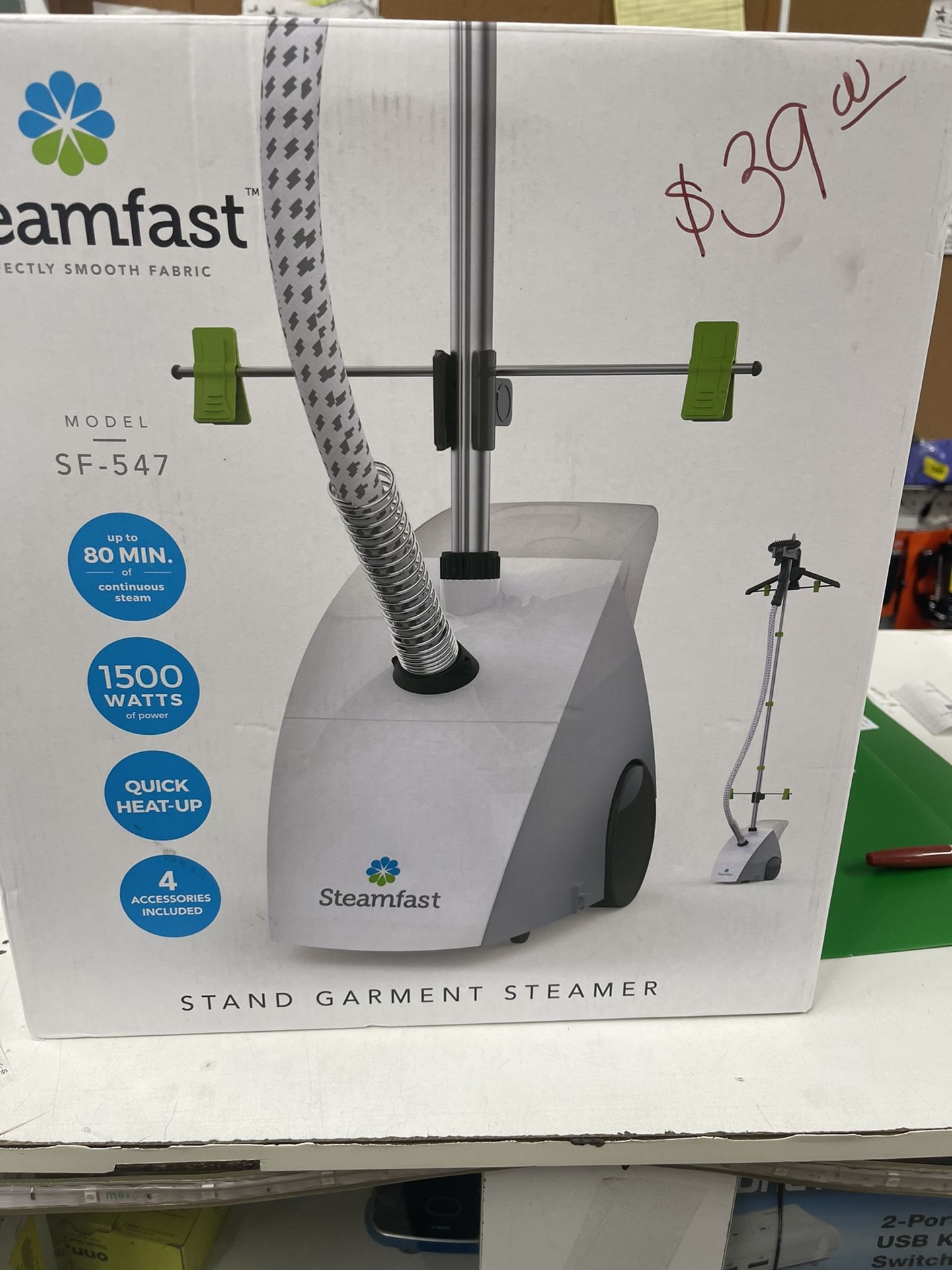 steam fast stand garment steamer $39