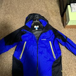 Columbia Coat (Blue, Black & Green)