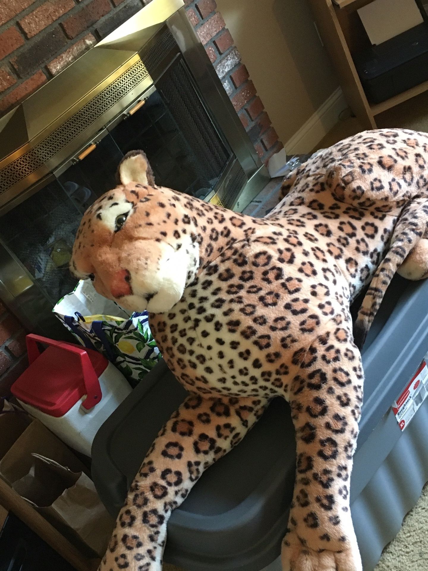 Giant Stuffed Leopard 