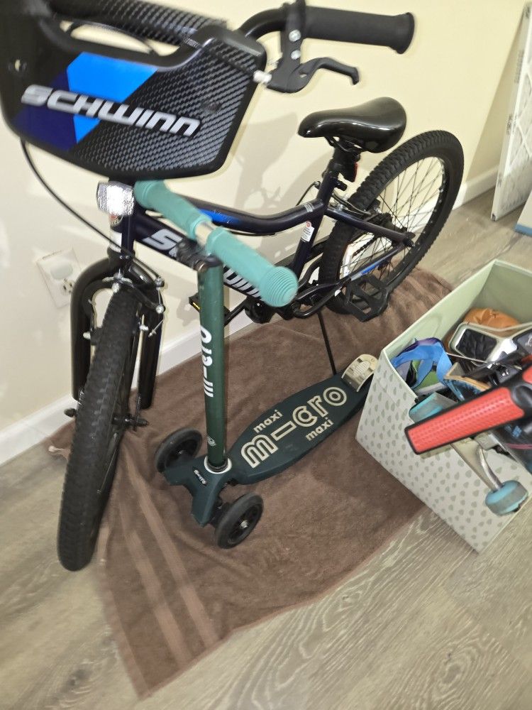 Bicycle, Skateboard, Kickboard For Kids