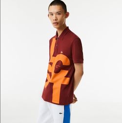 Lacoste Regular Fit Contrast Lettering Petit Piqué Polo NWT Sz: XXL MSRP $145