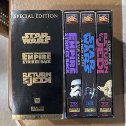 Star Wars VHS Trilogy Lot! Special Edition + Another! Both Work Amazing!