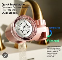 NEW Filterbabu PRODermis Water Filter – Pink Faucet Filter for Skincare – Sealed