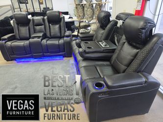 Sofa Loveseat Power Recliners Heatrest USB Port