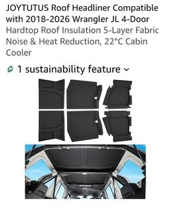 New Roof Headliner Hardtop Roof Insulation 5-Layer Fabric Noise & Heat Reduction