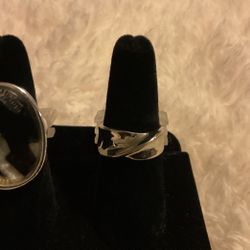 SILVER RINGS (size 8)