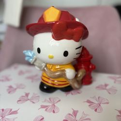 Brand New Hello Kitty Firefighter Ceramic 