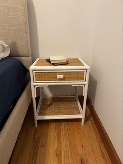 Wicker/Rattan Side Tables (Set of Two)