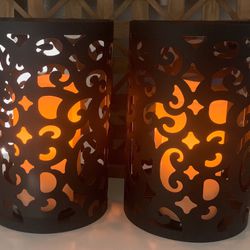 Wall candle holders 10”h X 6.5” w