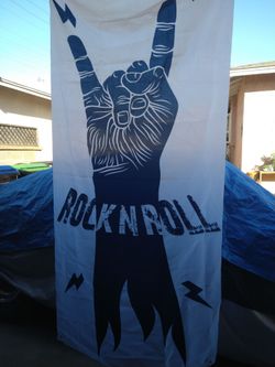 Rock party decorations Banner