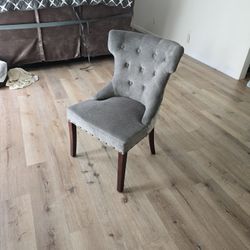 Set 4 Upholstered  Gray Chairs 