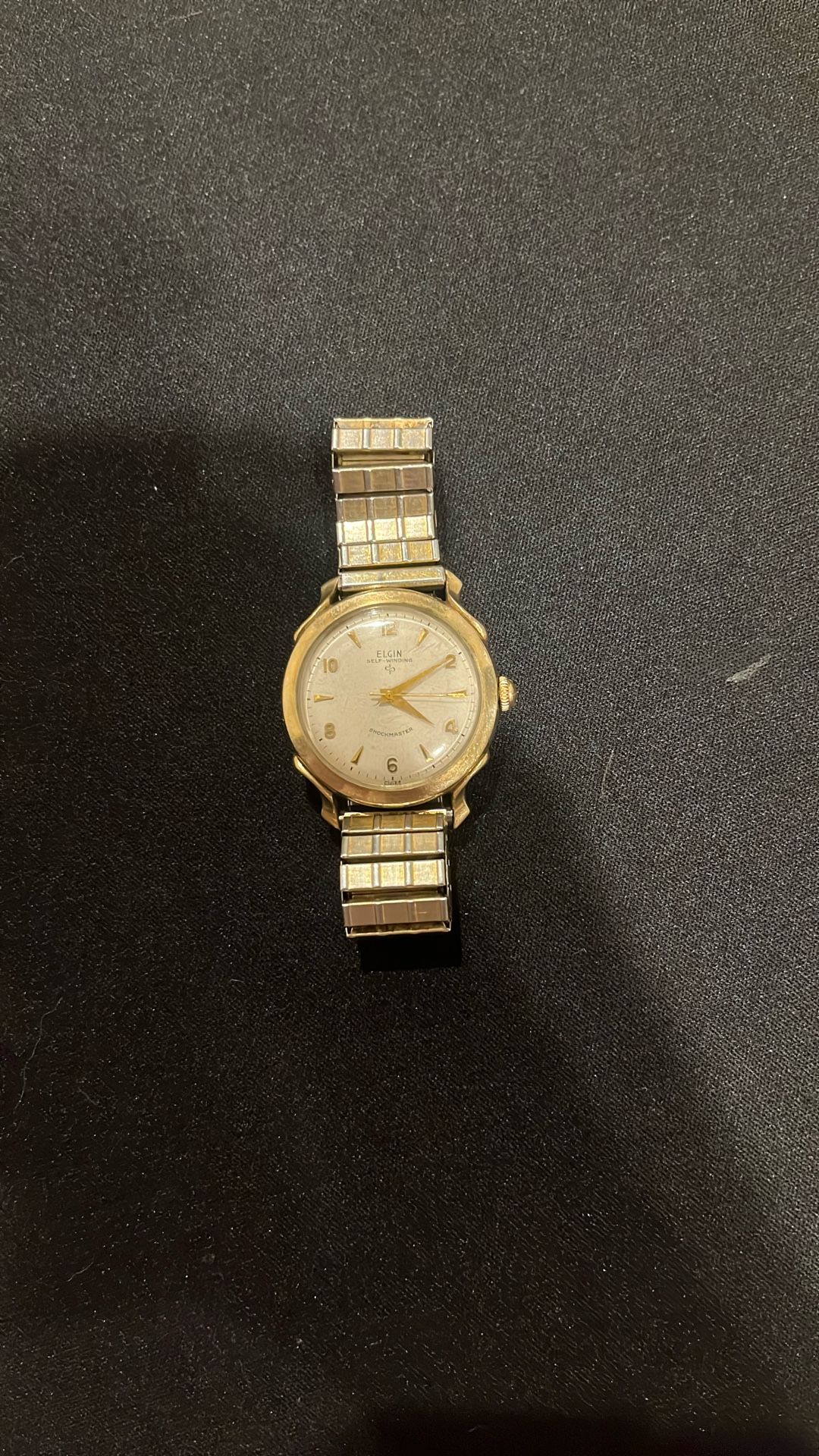 Elgin Gold Filled Shockmaster Automatic 1950s Swiss Made