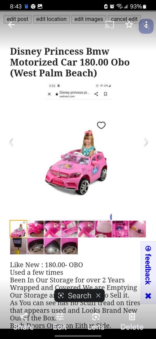 Disney Princess Car