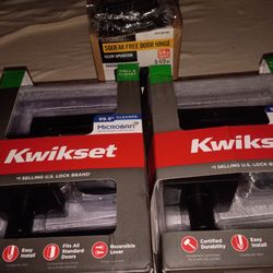 KWIKSET MICROBAN CALL CLOSET DOOR HANDLES