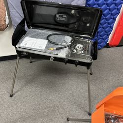 Brand New 20000 btu Propane Portable 2 Burners BBQ Grill Outdoor Camping Stove 