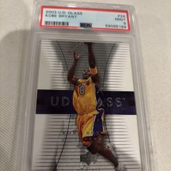 Kobe Bryant UD Glass 2003 PSA Mint 9
