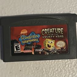 Nintendo GBA Sponge Bob 