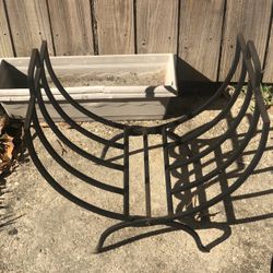 Heavy Cast Iron Stand For Firewood 