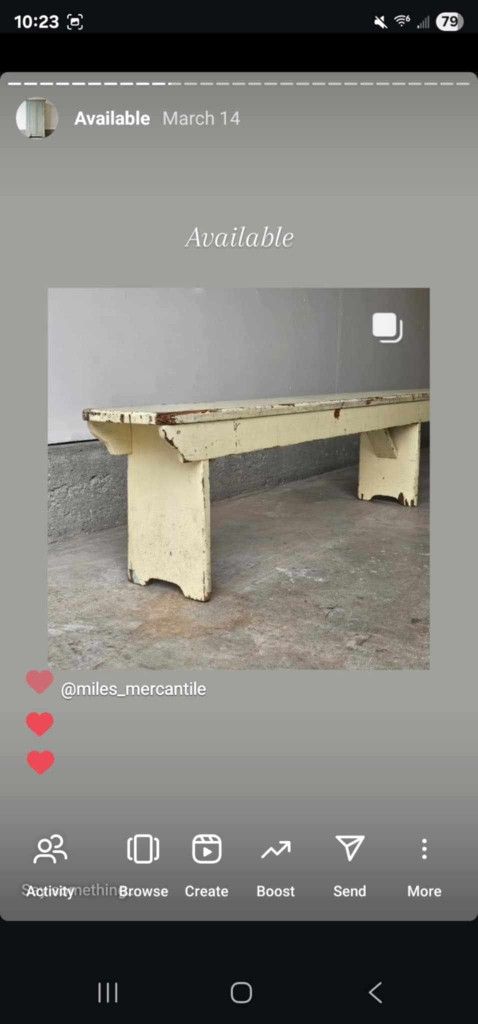 Antique 10ft Benches