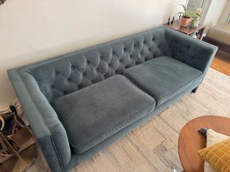 Velvet sofa