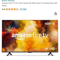 Amazon Fire 55” TV With Alexa