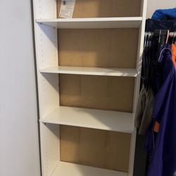 White Bookshelves 