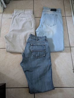 Pantalones size 36 para Hombre $15 cada uno each excelente Condición