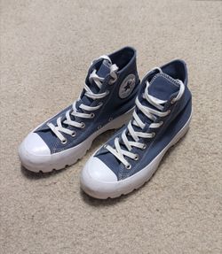 Blue Converse All Star Lugged High Tops, Women's 8