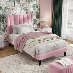 Queen Wingback Bed