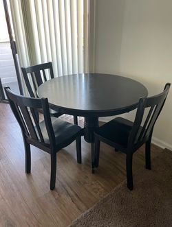 Round Black Table