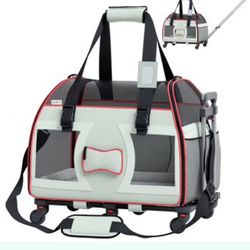 Airline Approved pet Carrier with Wheels 