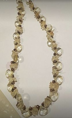 Citrine handmade necklace 16’