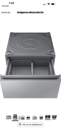 Washer & Dryer Pedestal Stand w/ Pull Out Laundry Storage Drawer. Price listed for two