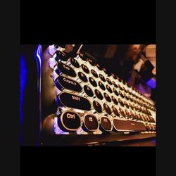 Retro Backlit TYPEWRITER KEYBOARD 