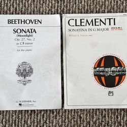 Beethoven and Clementi Piano Sheet Music