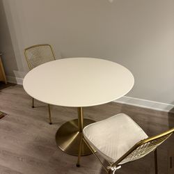 CB2 Dining Table And Chairs 