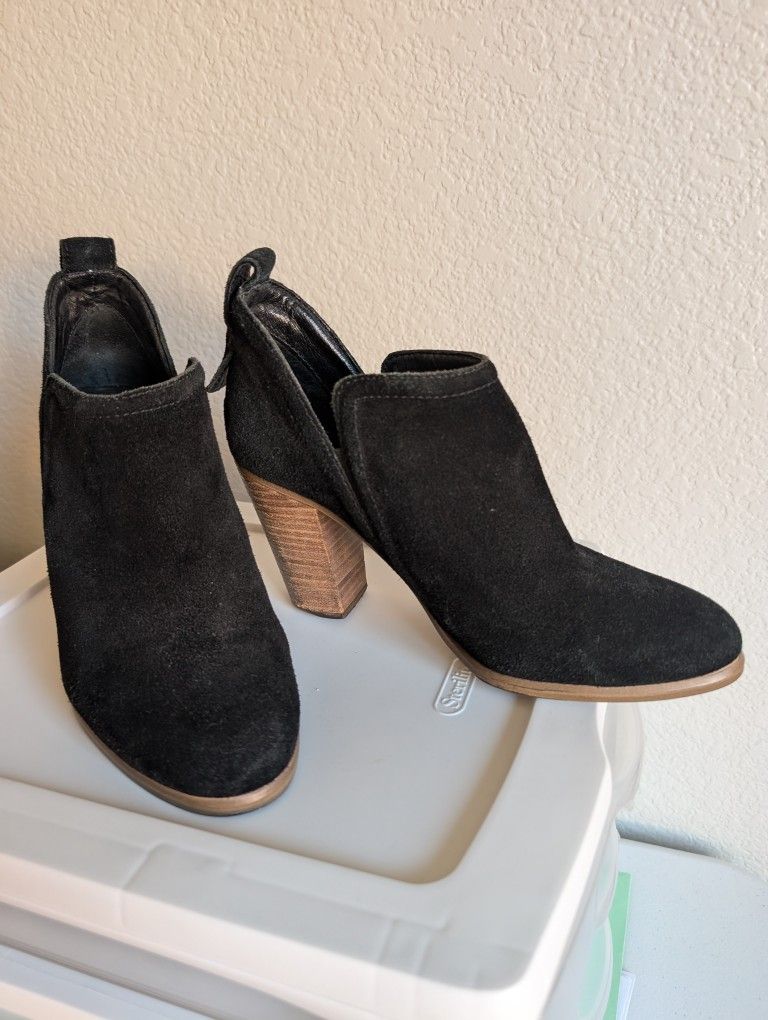 Vince Camuto Black Suede Booties 